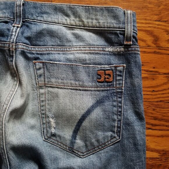 Joe's Jeans Men's 33x33 Rebel Fit Distressed Straight Leg Denim Blue Jeans - Picture 11 of 12